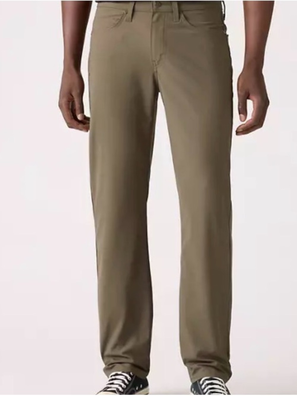 NWT Levi's 514 Straight Tech High Stretch Olive Green Pants - Men's 33x32